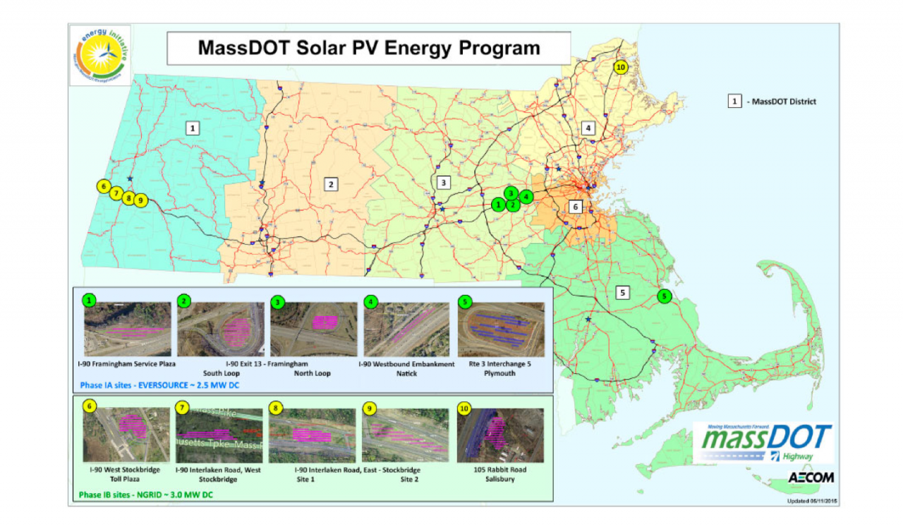 Department of Transportation Solar Map
